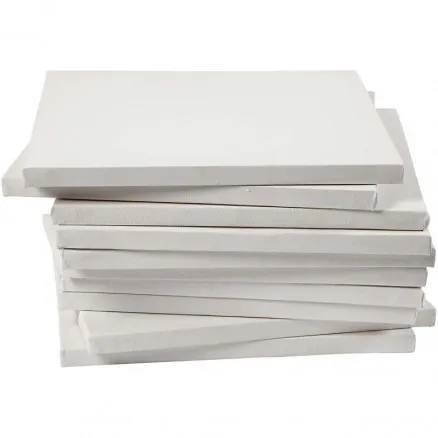 Målarduk, vit, djup 1,6 cm, strl. 30x30 cm, 280 g, 40 st./1 förp.
