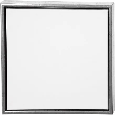 ArtistLine Canvas med ram, antik silver, vit, djup 3 cm, str. 44x44