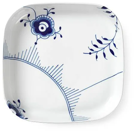 Royal Copenhagen Blå Mega Räfflad ugnsfast fyrkantig ugnsform 30 x 30 cm