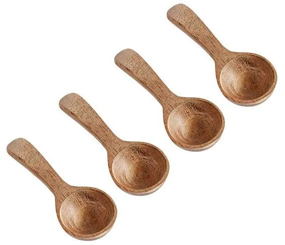 Muubs Saltsked 4 st, naturlig - Teak