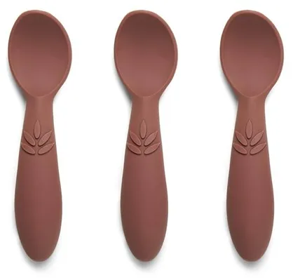 Nuuroo Ella silikonskedar 3 st - Mahogany